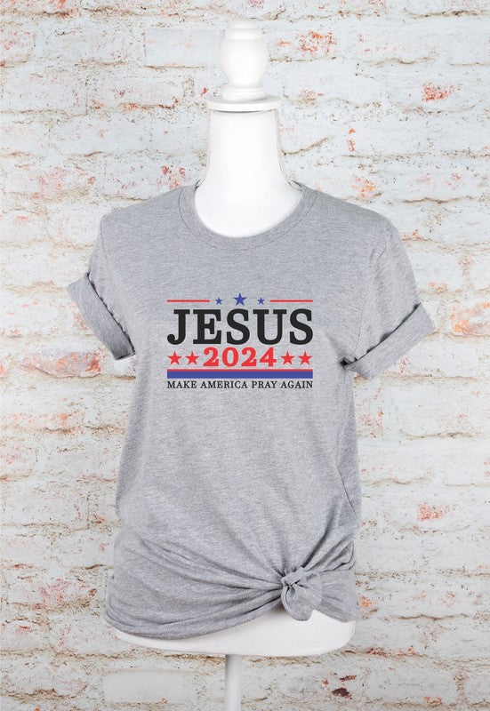 Jesus 2024 Make America Pray Softstyle Graphic