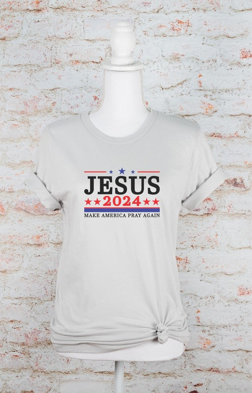 Jesus 2024 Make America Pray Softstyle Graphic